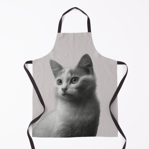Item preview, Charcoal Style White Cat designed and sold by lascositasdetri.