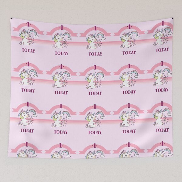 Item preview, 1st Birthday Unicorn – Whimsical & Sweet Design designed and sold by Grin22.