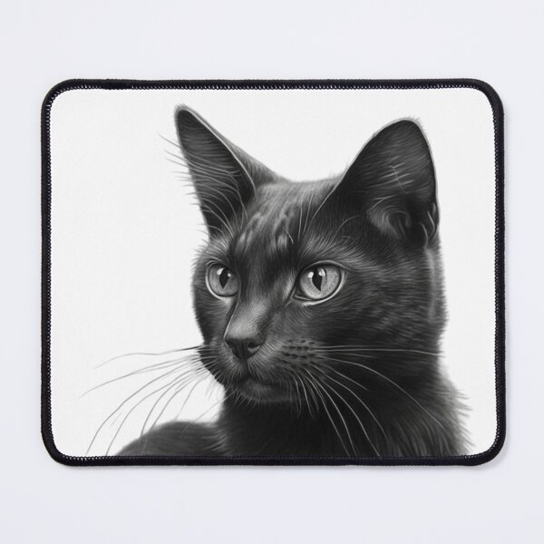 Item preview, Charcoal style black cat designed and sold by lascositasdetri.