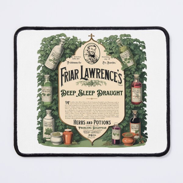 Item preview, Friar Laurence’s Sleep Potion Tee – Shakespeare Apothecary Shirt – Funny Romeo & Juliet T-Shirt – Vintage Herbalist Design designed and sold by Varlo.