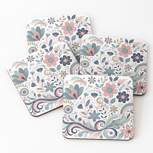 Item preview, Whimsical Nordic-Inspired Floral Design designed and sold by Dream Bloom Gallery.