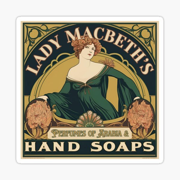 Artikel-Vorschau von Lady Macbeths Handseife-T-Shirt – Shakespeare-Jugendstil-T-Shirt – Raus, verdammter Fleck! – Literarisches Humor-T-Shirt für Buchliebhaber und Theaterfans, designt und verkauft von Varlo.