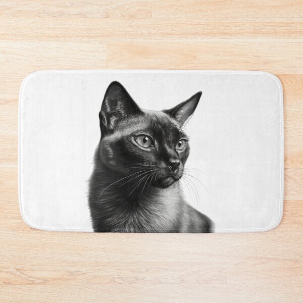 Item preview, Siamese cat charcoal style designed and sold by lascositasdetri.