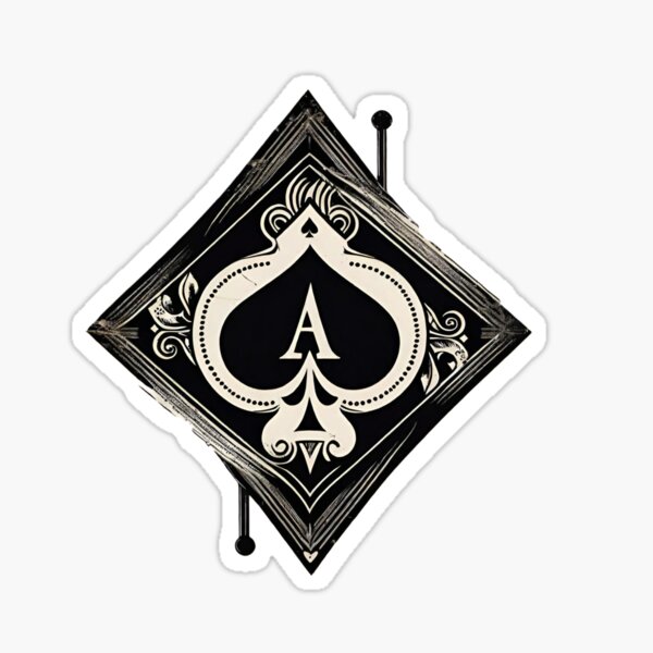 Decorative Ace of Spades Sticker