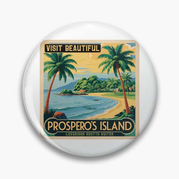 Item preview, Prospero’s Island Vintage 1920s Travel Tee – Shakespearean Getaway Shirt – Art Deco Tempest-Inspired T-Shirt designed and sold by Varlo.