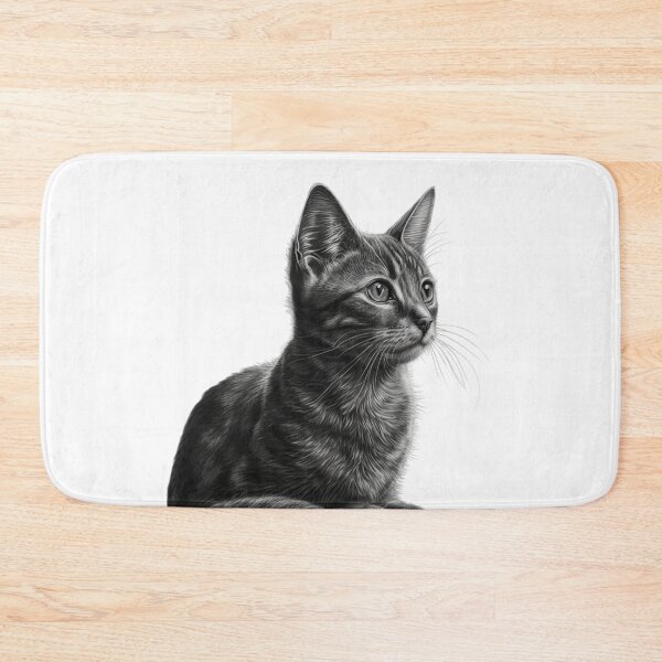 Item preview, Charcoal Style Common European Cat designed and sold by lascositasdetri.