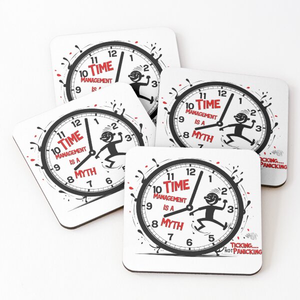 Item preview, Anxious Clock Art – ‘Ticking… Not Panicking!’ Stress-Relief Decor for Time Management Enthusiasts & Overthinkers designed and sold by WeirdlyWorn.