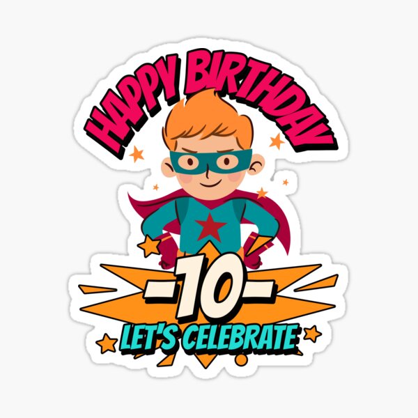 Item preview, Superhero 10th Birthday Celebration! designed and sold by Grin22.