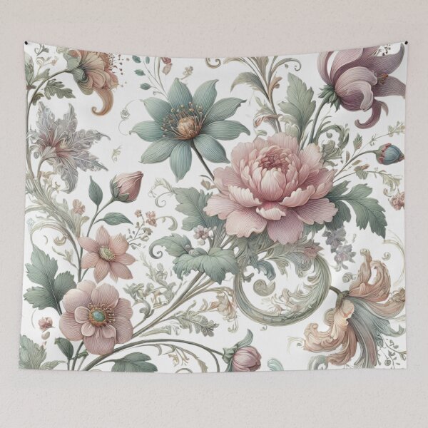 Item preview, Dainty Nordic-Inspired Floral Design designed and sold by Dream Bloom Gallery.