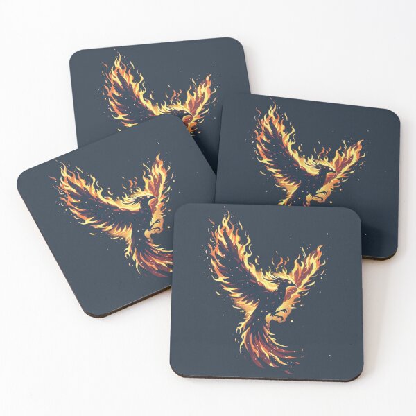 Item preview, Fiery Phoenix Rising – Mythical Firebird Artwork designed and sold by gkhanco.