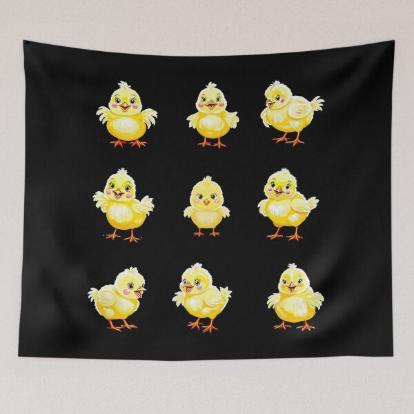 Item preview, Happy Easter Easter Chicken Flowers designed and sold by Design_Your_Day.