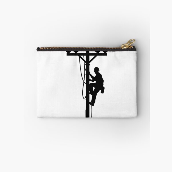 Item preview, Lineman Utility Worker Silhouette designed and sold by theartfulaspie.