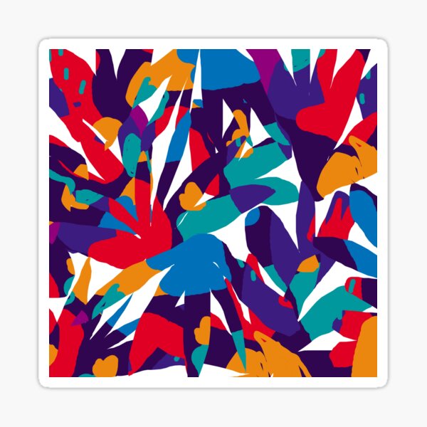 Purple Abstraction Sticker