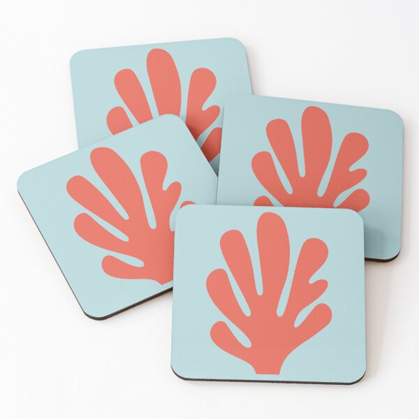Item preview, Coral Matisse Coastal Pattern in Soft Blue designed and sold by OpalEllery.