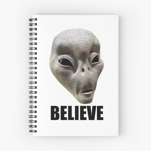 Item preview, Alien face BELIEVE designed and sold by The Martian Creations.