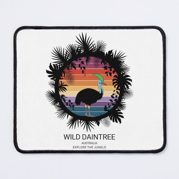 Item preview, Daintree National Park Australia Tropical Cassowary in the Jungle – Retro Vintage Sunset Design designed and sold by pod24.
