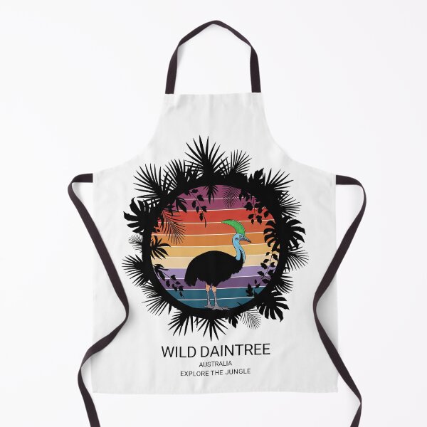 Item preview, Daintree National Park Australia Tropical Cassowary in the Jungle – Retro Vintage Sunset Design designed and sold by pod24.