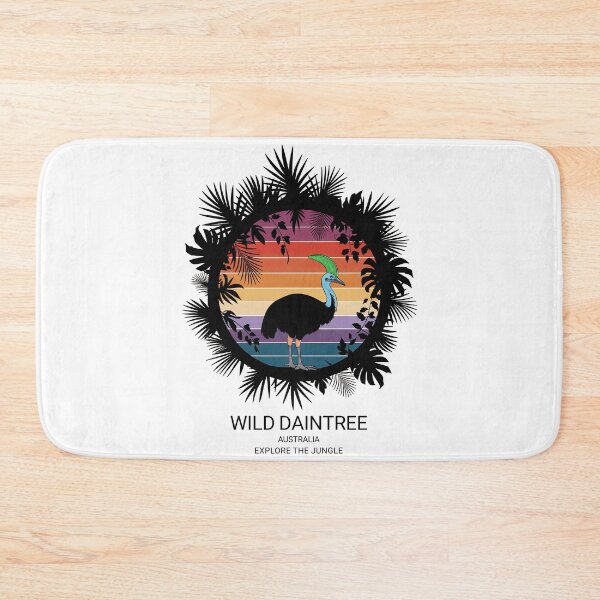 Item preview, Daintree National Park Australia Tropical Cassowary in the Jungle – Retro Vintage Sunset Design designed and sold by pod24.