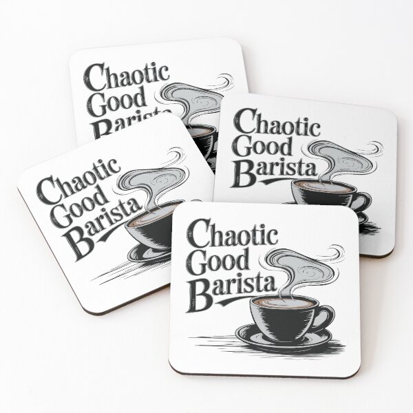 Item preview, Chaotic Good Coffee Enthusiast designed and sold by CrownedCanvas.