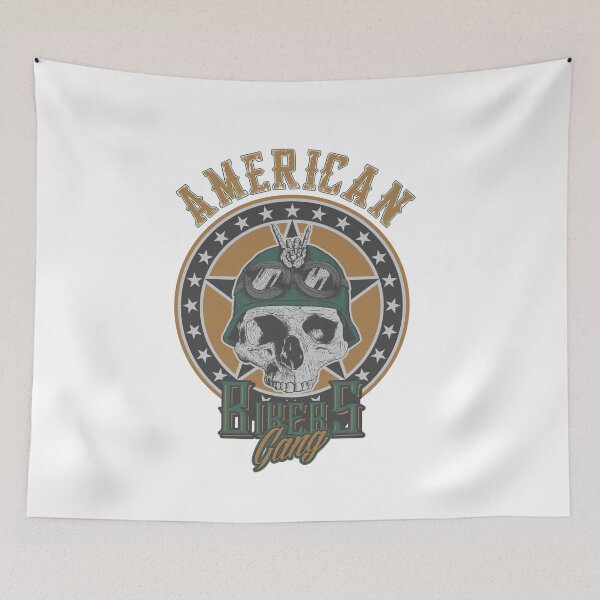 Item preview, American bikers Gang, Skull, Skulls, Skeleton, Statue of freedom, usa designed and sold by Elshan Ilyasov.