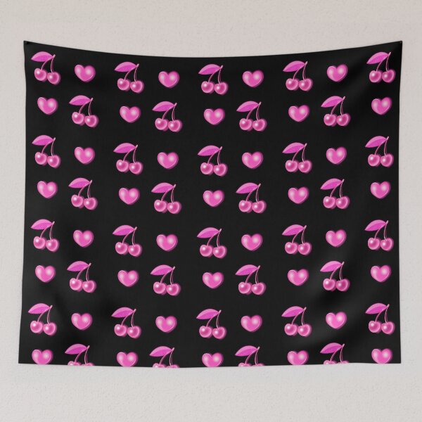 Item preview, Pink cherry pattern  designed and sold by Emendi.