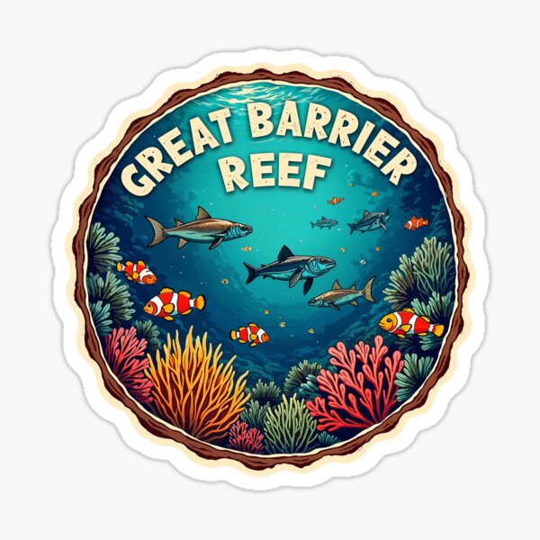 Item preview, Great Barrier Reef - Modern Illustration designed and sold by FinSail.