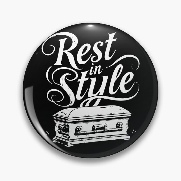 Item preview, Casket Design T-shirt Rest in Style designed and sold by postprocess.
