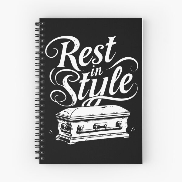 Item preview, Casket Design T-shirt Rest in Style designed and sold by postprocess.