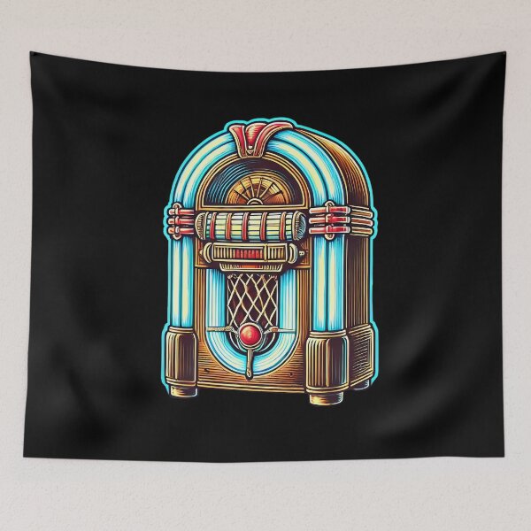 Item preview, Retro Jukebox – Vintage Neon Music Machine designed and sold by Linework Studio.