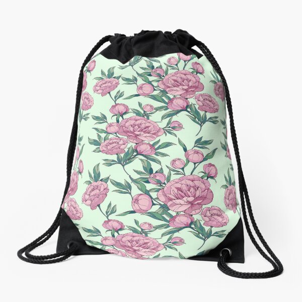 Aperçu de l'œuvre Motif floral élégant et vintage de pivoines sans couture | Design botanique et esthétique créée et vendue par Nouveaupattern.