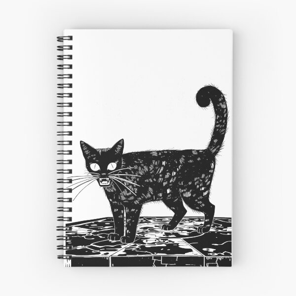 Item preview, Angry black cat designed and sold by nowIAMAI.
