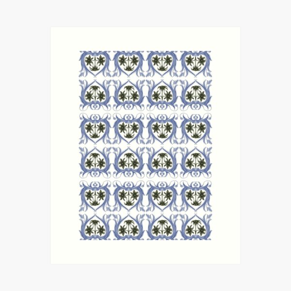 Item preview, French Nouveau Tile No.1 designed and sold by Benabeedesigns.