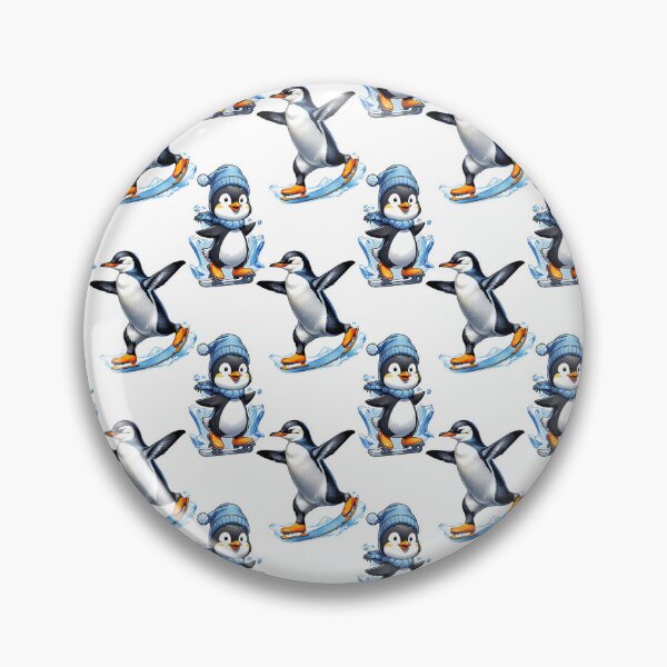 Item preview, Ice Skating Penguins Pattern Design  designed and sold by PatternTitan.