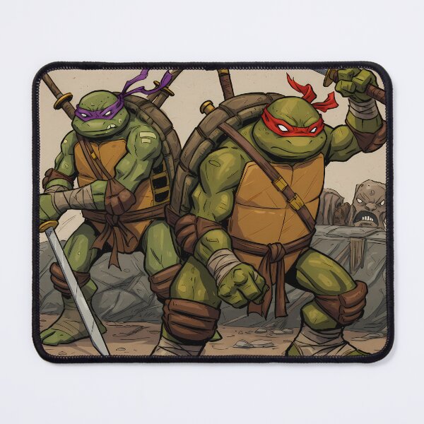 Item preview, Duo Teenage Mutant Ninja Turtles Illustrations Art Action designed and sold by ART ATTACK ZONE.
