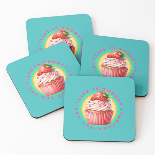Item preview, Life is short - eat the cupcake! designed and sold by Pawethic Prints Studio.