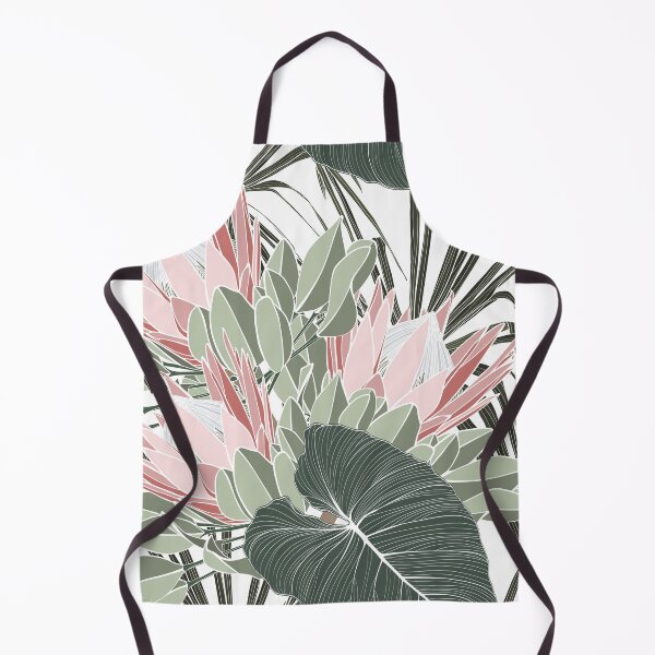 Item preview, Vintage african seamless pattern.Tropical flowers background. Banksia, protea line illustration. designed and sold by MatyKotiv.