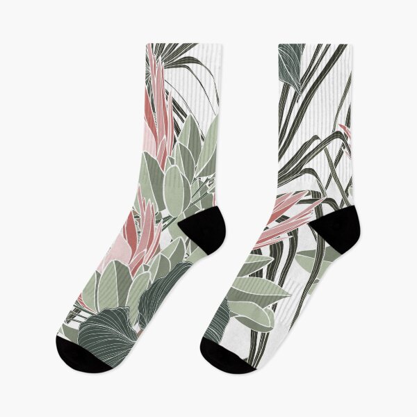 Item preview, Vintage african seamless pattern.Tropical flowers background. Banksia, protea line illustration. designed and sold by MatyKotiv.