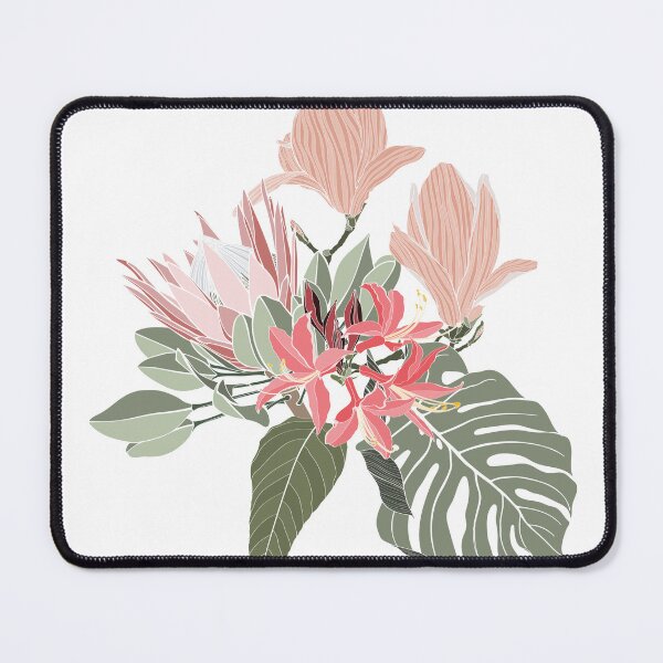Item preview, Flower frame with magnolia, protea, simple colored flowers. designed and sold by MatyKotiv.