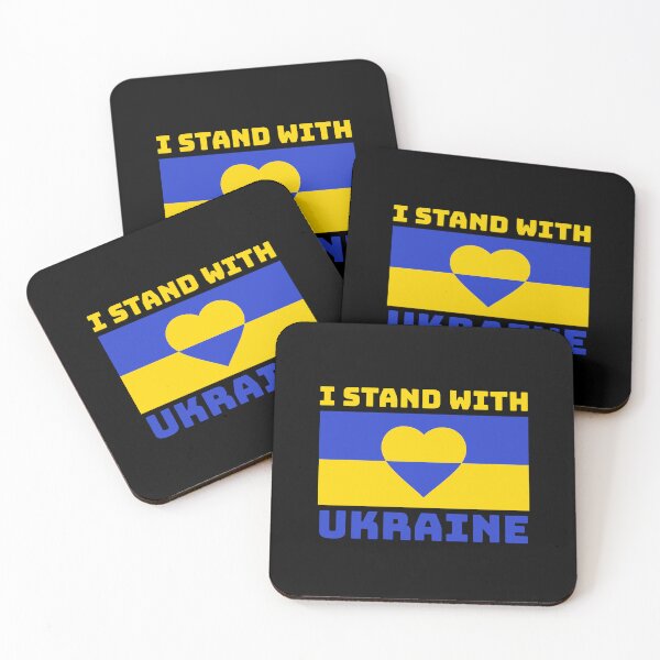 Item preview, I Stand with Ukraine – Support Ukraine Flag Design designed and sold by Sunserize Designs.