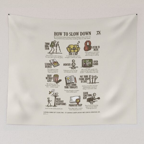 Item preview, How to Slow Down (TKsuited) Productivity designed and sold by TKsuited.