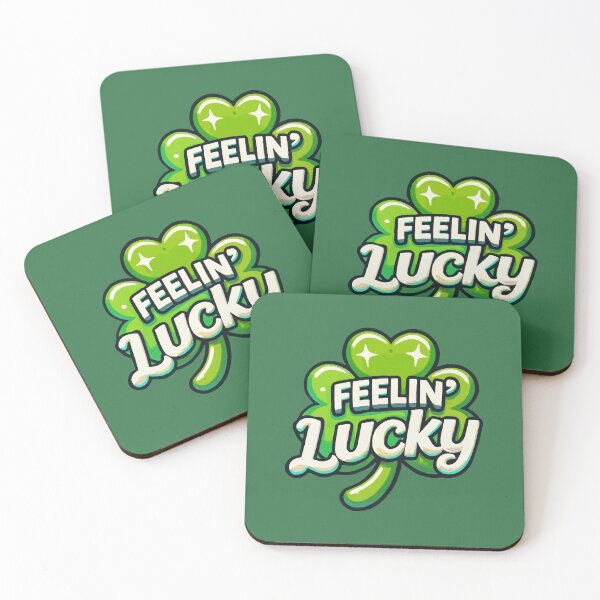 Item preview, ST. PATRICK’S DAY “FEELIN’ LUCKY” SHAMROCK, AI designed and sold by davidjulie.
