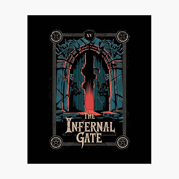 Item preview, Tarot Card - The Infernal Gate designed and sold by SignumShop.