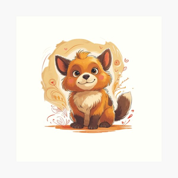 Item preview, Charming Fox in Illustrated Style" designed and sold by ARTECRISTHIAN4.