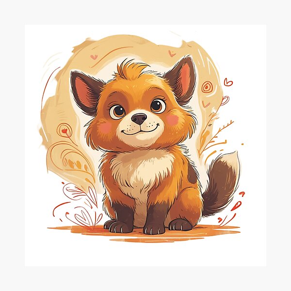 Item preview, Charming Fox in Illustrated Style" designed and sold by ARTECRISTHIAN4.