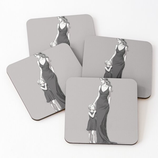 Item preview, Minimalist Drawing of a Mother Embracing a Child designed and sold by Marimurmurprint.