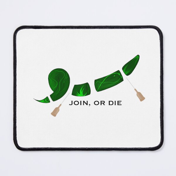 Item preview, Join or Die C Elegan Science designed and sold by Dr Wormy.