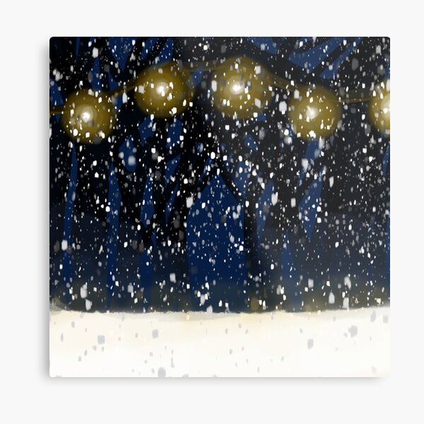 Item preview, Snowy Lights in the Woods designed and sold by ArtistsRuneArt.