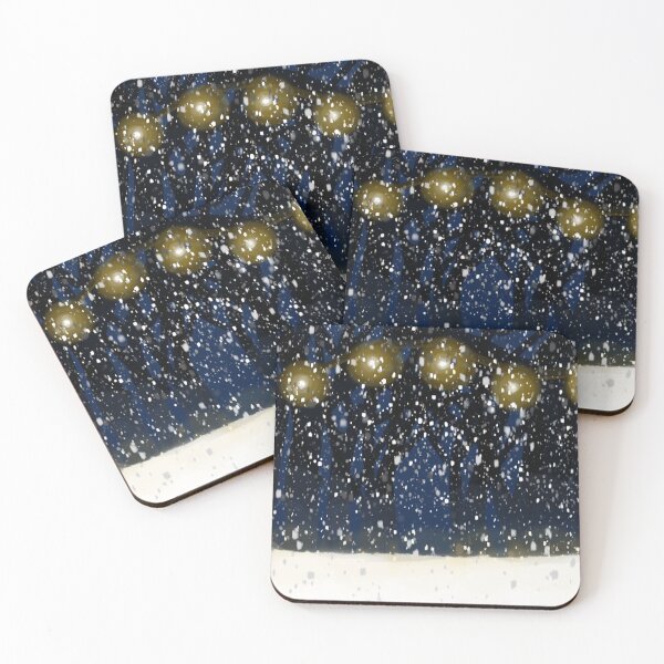 Item preview, Snowy Lights in the Woods designed and sold by IVrune_art.
