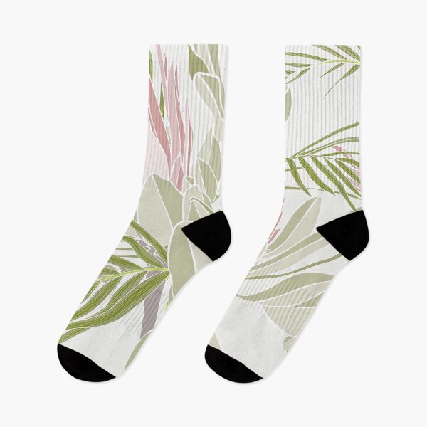 Item preview, Tropical flowers background. Banksia, protea, palm leaves, line illustration. designed and sold by MatyKotiv.