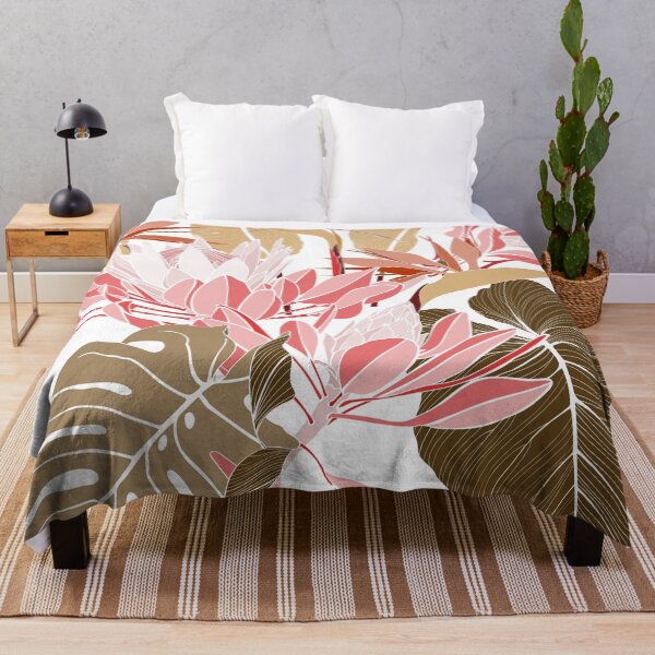 Item preview, Tropical flowers background. Banksia, protea, strelitzia and leaves line illustration. designed and sold by MatyKotiv.